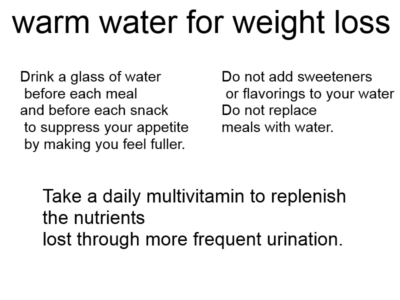 can warm water help you lose weight
